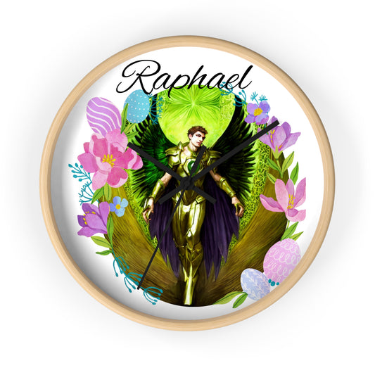 Archangel Raphael Wall Clock - Angelic Thrones: Your Gateway to the Angelic Realms