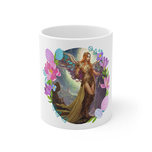 Archangel Selaphiel Ceramic Mug 11oz - Angelic Thrones: Your Gateway to the Angelic Realms