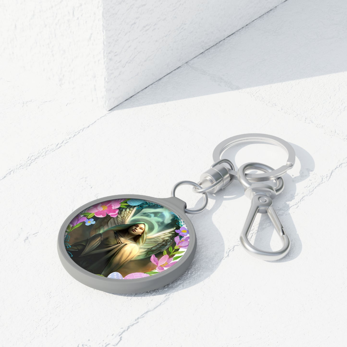 Experience Angelic Guidance with the Guardian Angel Damabiah Keyring