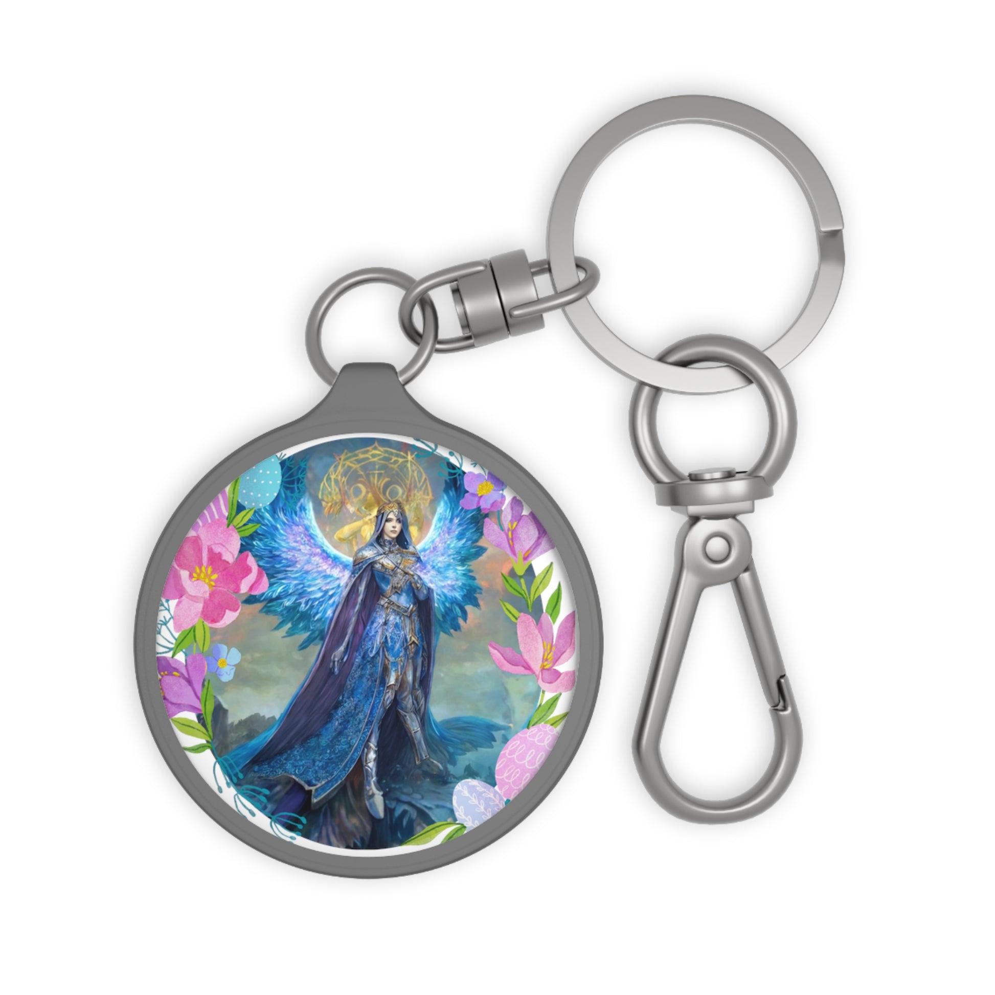 Wings of Destiny: Embrace the Magic of Poiel's Guardian Angel Keyring - Angelic Thrones: Your Gateway to the Angelic Realms
