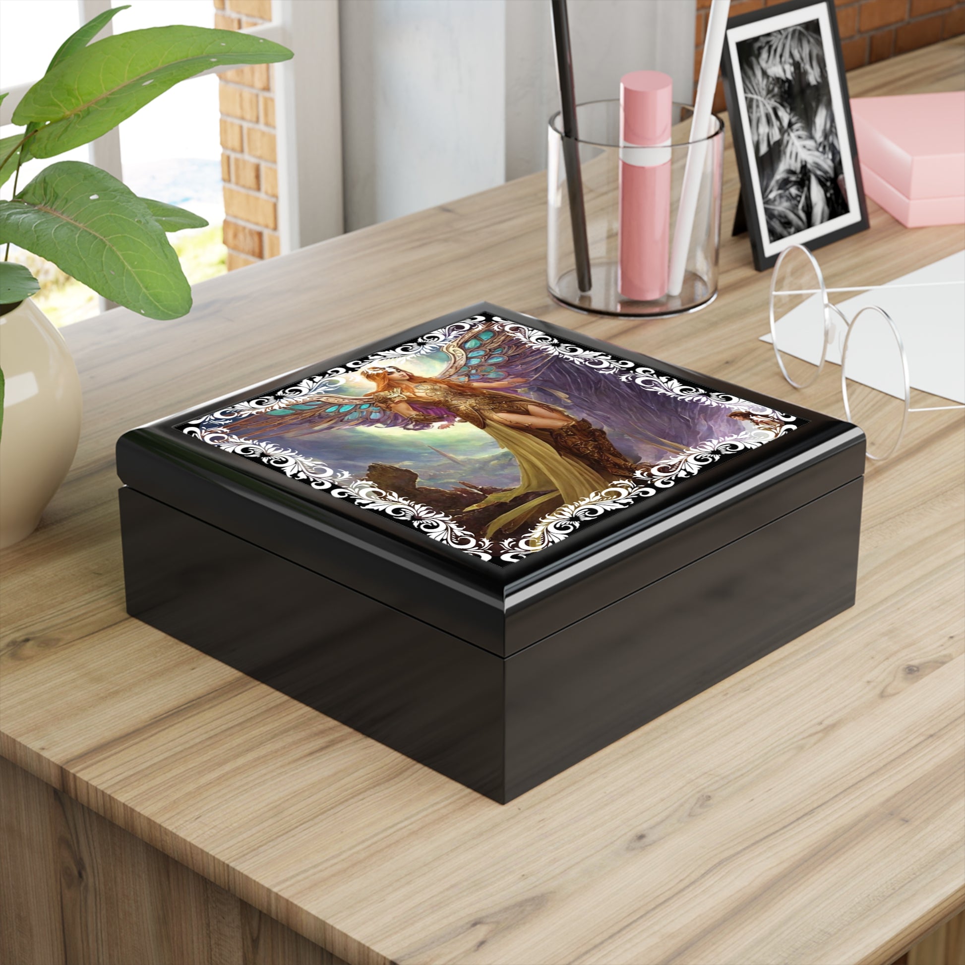 Archangel Selaphiel Angelic Jewelry Box - Angelic Thrones: Your Gateway to the Angelic Realms