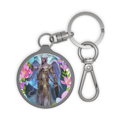 Wings of Protection: Guardian Angel Daniel Custom Keyring - Angelic Thrones: Your Gateway to the Angelic Realms