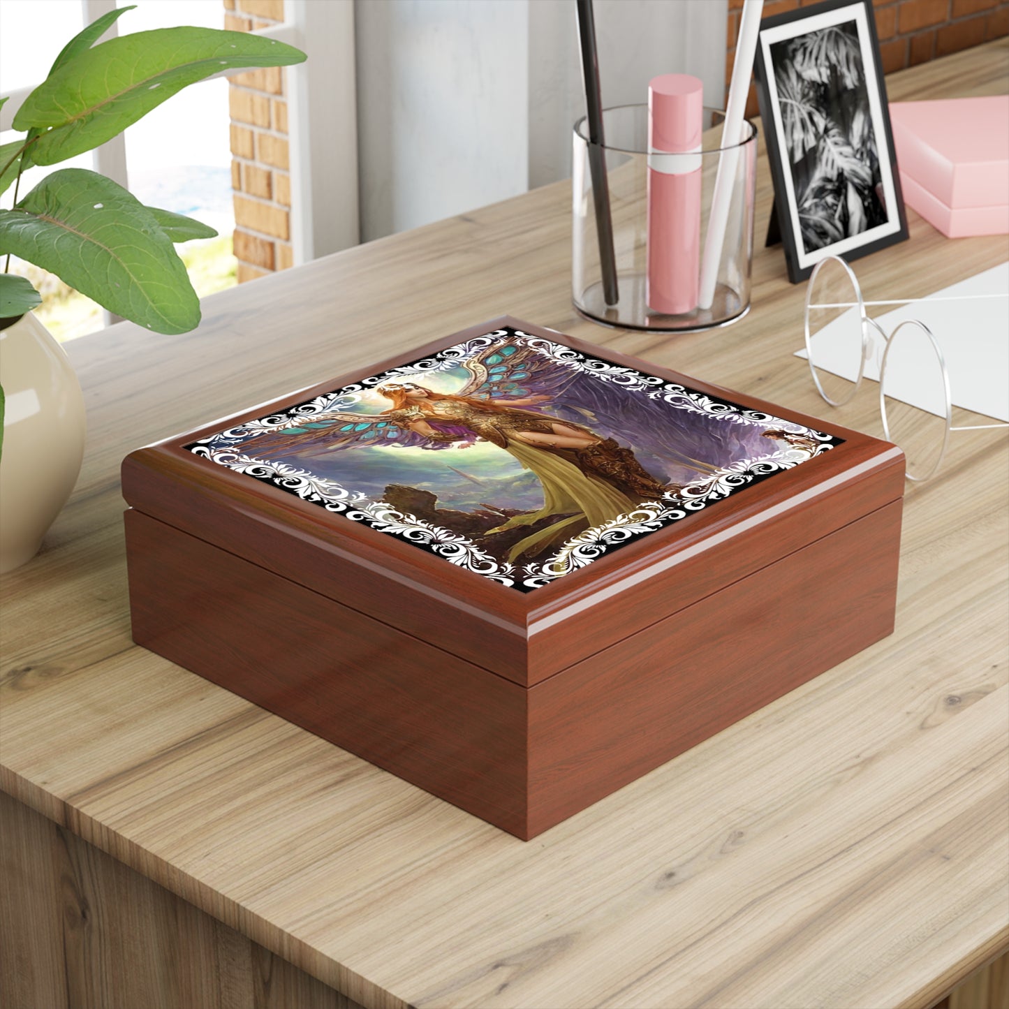 Archangel Selaphiel Angelic Jewelry Box - Angelic Thrones: Your Gateway to the Angelic Realms