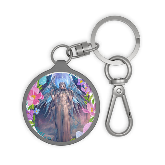 An Angelic Keepsake: Guardian Angel Haniel Keyring - Angelic Thrones: Your Gateway to the Angelic Realms