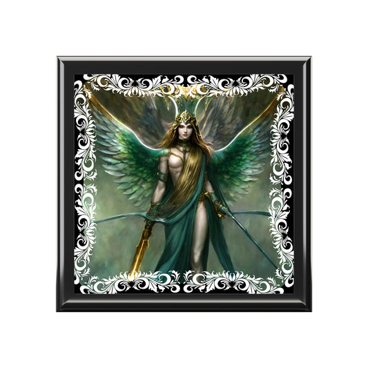 Boîte à bijoux angélique de l'archange Barachiel - Trônes angéliques : votre porte d'entrée vers les royaumes angéliques