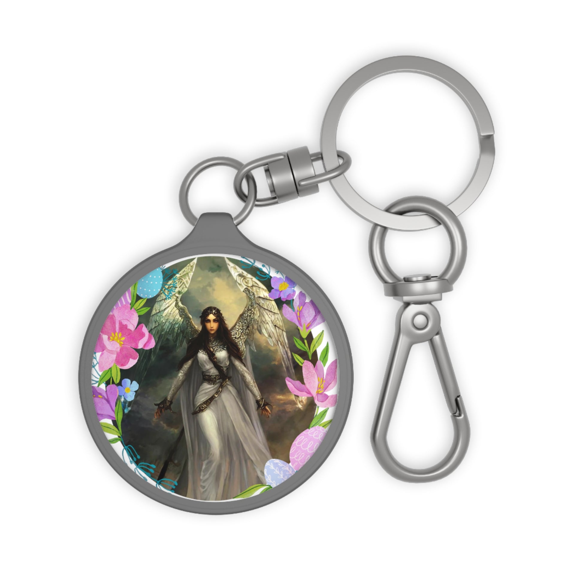 Embody Angelic Wisdom: Guardian Angel Chavakiah Keyring - Angelic Thrones: Your Gateway to the Angelic Realms