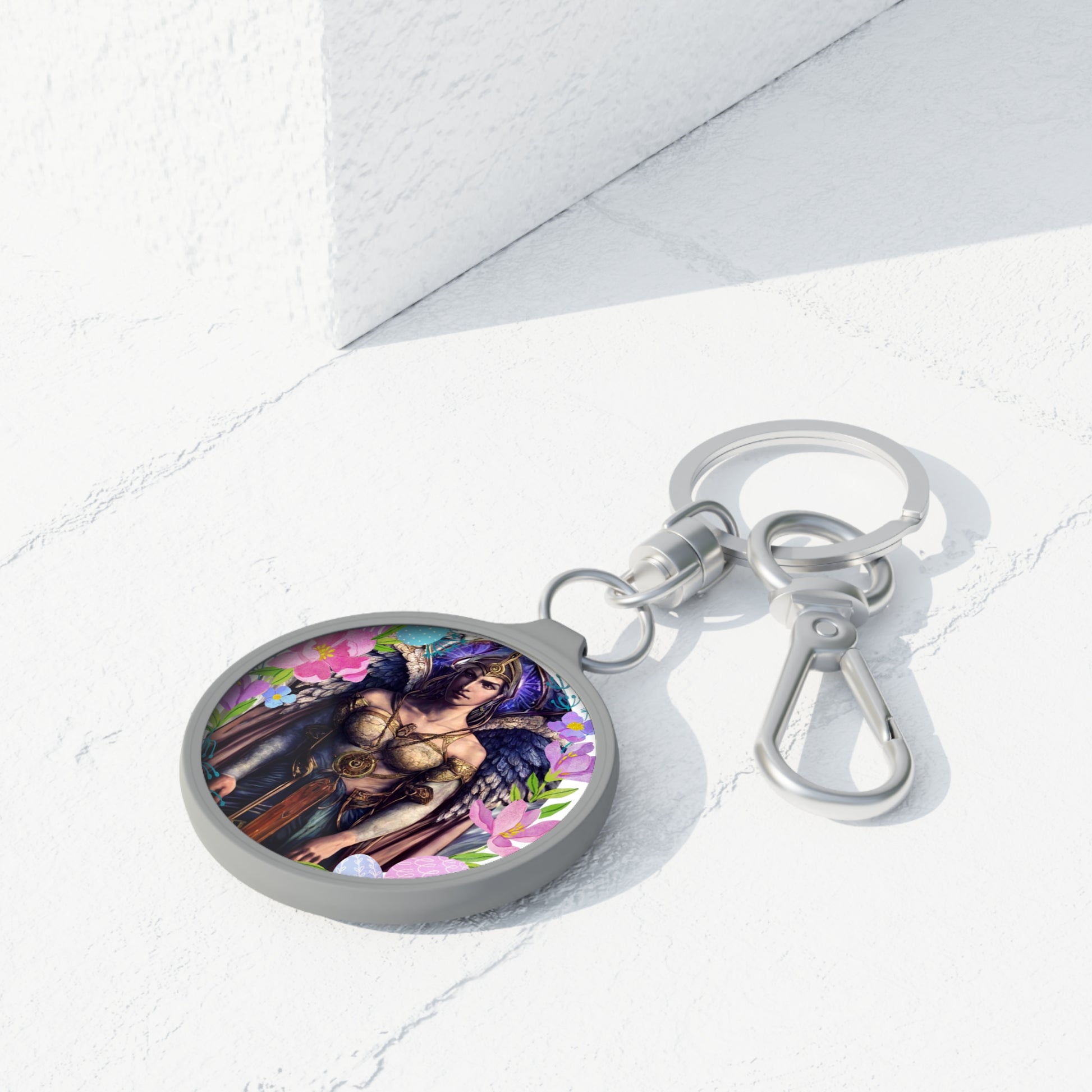 Divine Guidance at Your Fingertips: Guardian Angel Yeiayel Keyring - Angelic Thrones: Your Gateway to the Angelic Realms
