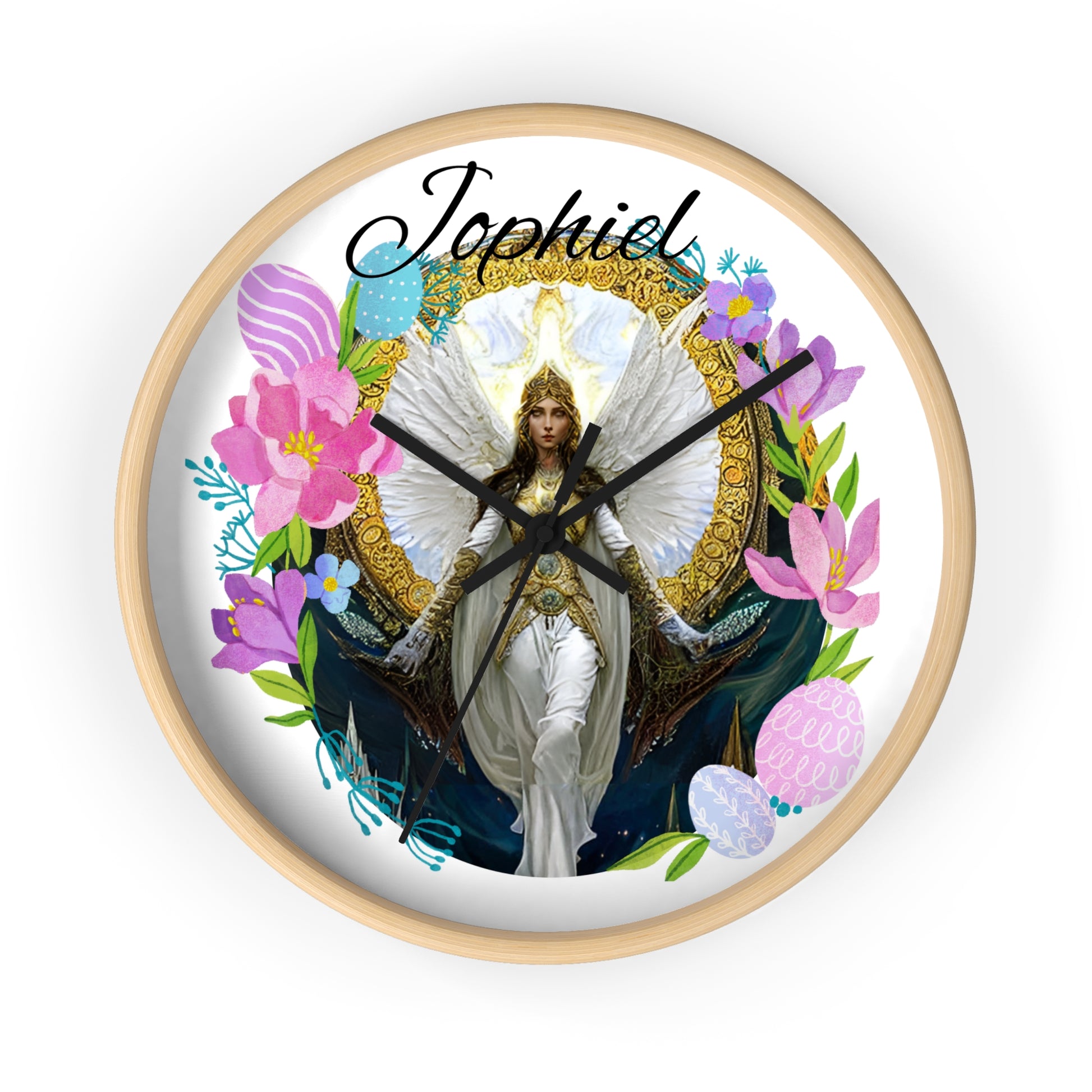 Archangel Jophiel Wall Clock - Angelic Thrones: Your Gateway to the Angelic Realms