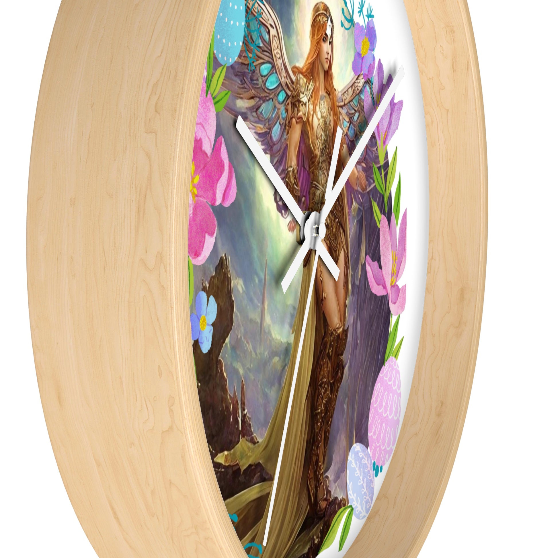 Archangel Selaphiel Wall Clock - Angelic Thrones: Your Gateway to the Angelic Realms