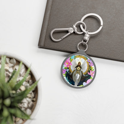 Guiding Light: Archangel Jophiel Keyring - Illuminate Your Journey - Angelic Thrones: Your Gateway to the Angelic Realms