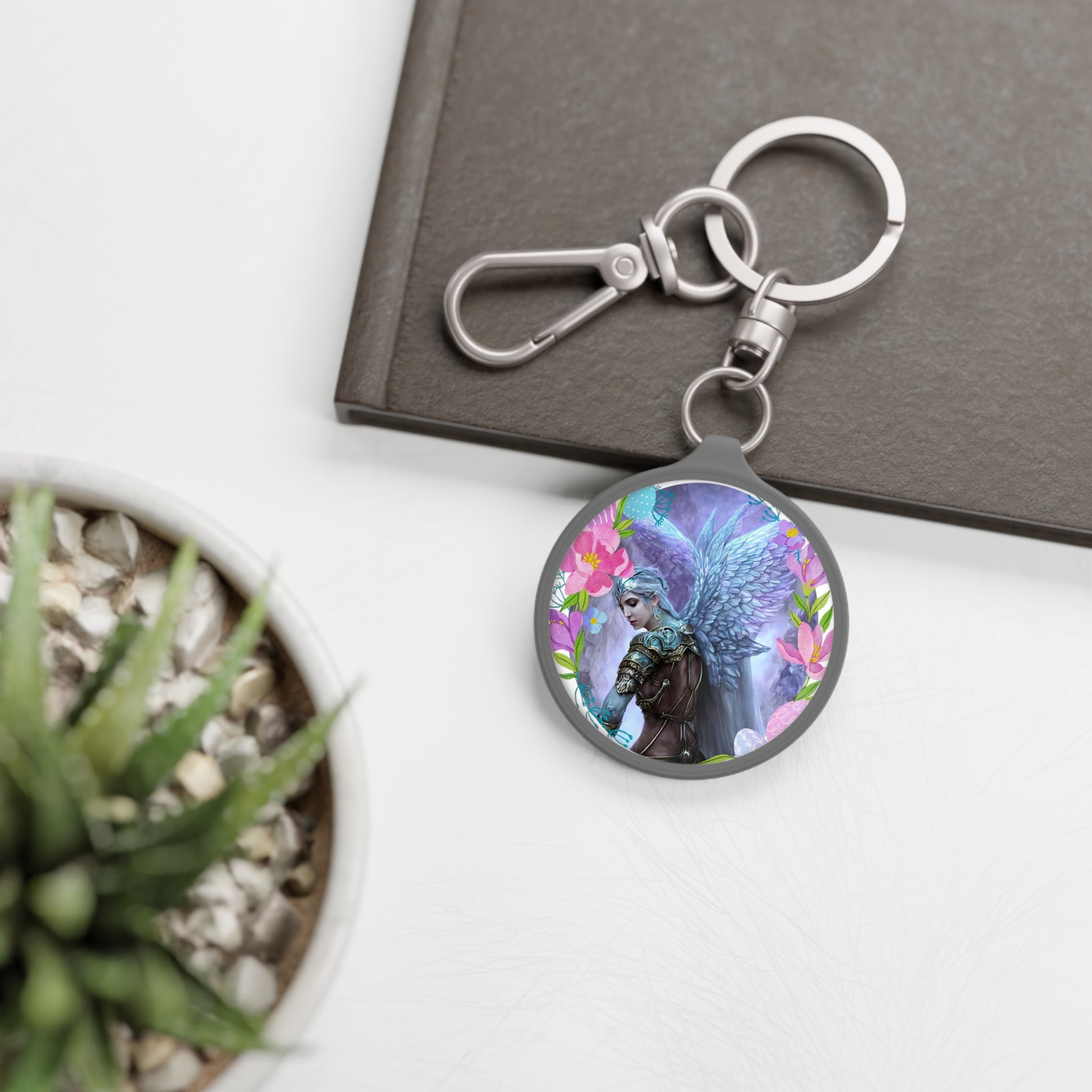 Awaken Your Inner Intuition with Guardian Angel Mumiah's Custom Keyring - Angelic Thrones: Your Gateway to the Angelic Realms