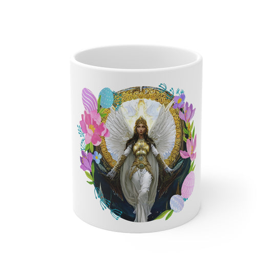 Archangel Jophiel Ceramic Mug 11oz - Angelic Thrones: Your Gateway to the Angelic Realms