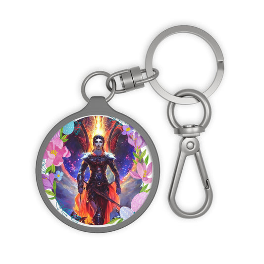 Unleash Divine Guidance: The Guardian Angel Hahasiah Custom Keyring - Angelic Thrones: Your Gateway to the Angelic Realms