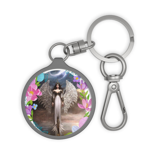 The Celestial Companion: Guardian Angel Imamiah Custom Keyring - Angelic Thrones: Your Gateway to the Angelic Realms