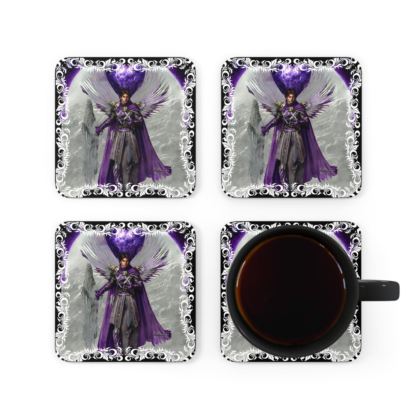 Sacred Guardians: Embodying Divine Protection with Archangel Gabriel Coasters - Angelic Thrones: Your Gateway to the Angelic Realms