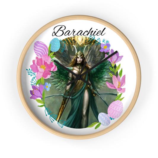 Archangel Barachiel Wall Clock - Angelic Thrones: Your Gateway to the Angelic Realms