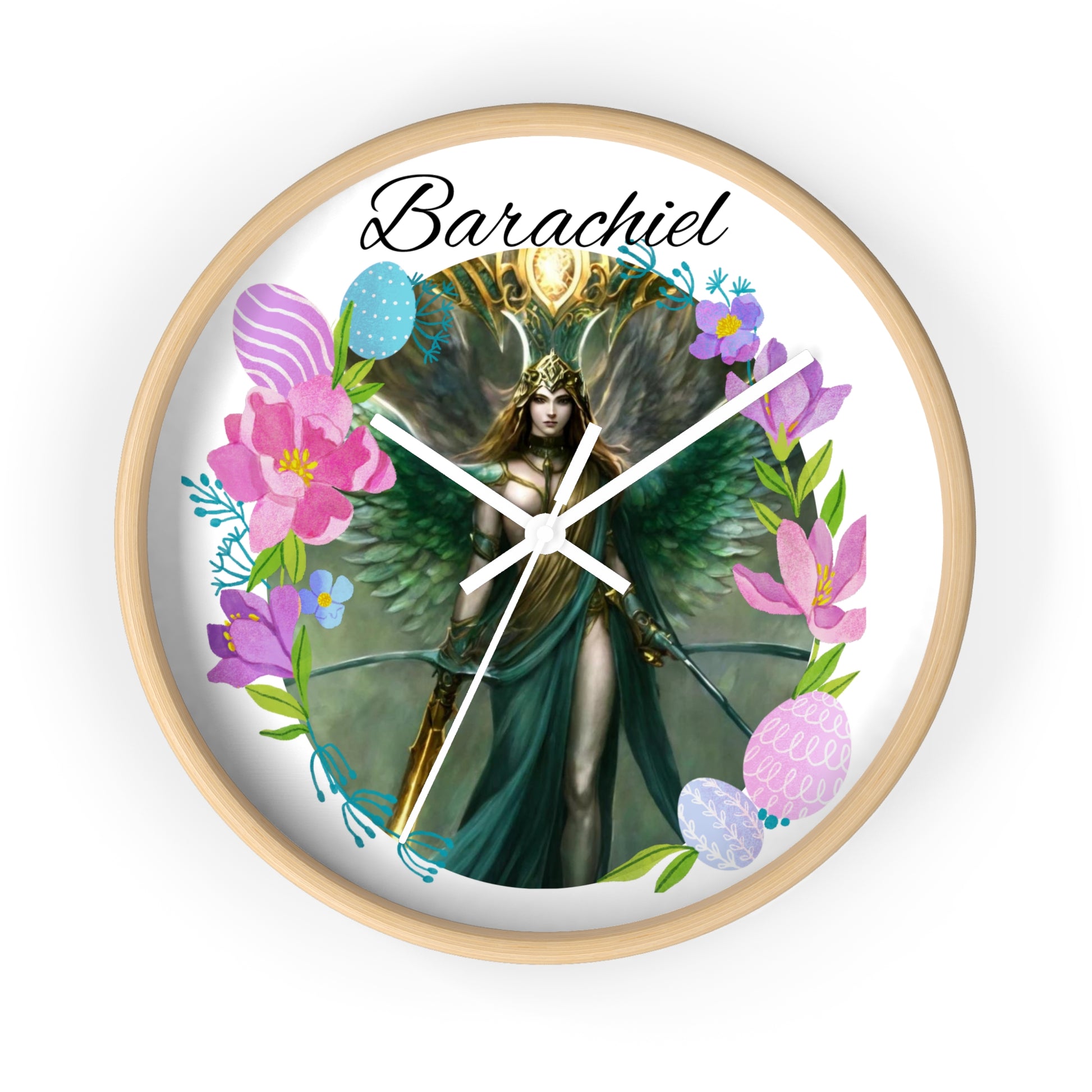Archangel Barachiel Wall Clock - Angelic Thrones: Your Gateway to the Angelic Realms