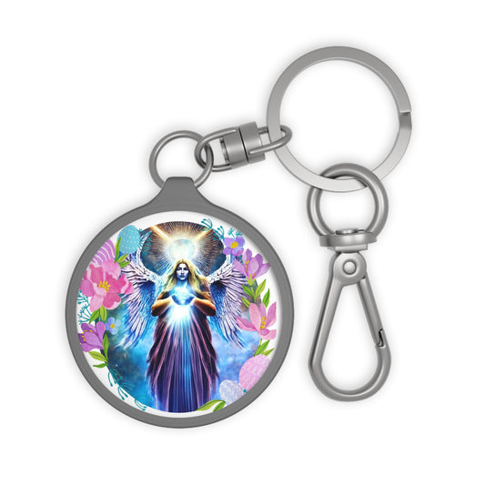 Angel's Embrace: Archangel Metatron Custom Keyring - Angelic Thrones: Your Gateway to the Angelic Realms