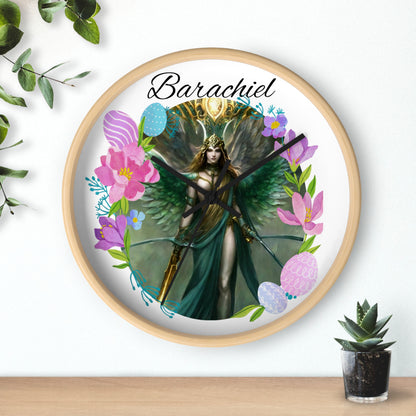 Archangel Barachiel Wall Clock - Angelic Thrones: Your Gateway to the Angelic Realms