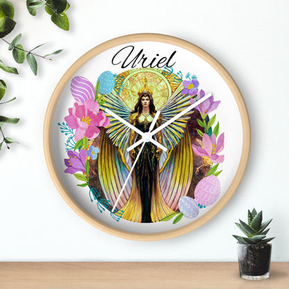 Archangel Uriel Wall Clock - Angelic Thrones: Your Gateway to the Angelic Realms