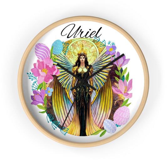 Archangel Uriel Wall Clock - Angelic Thrones: Your Gateway to the Angelic Realms