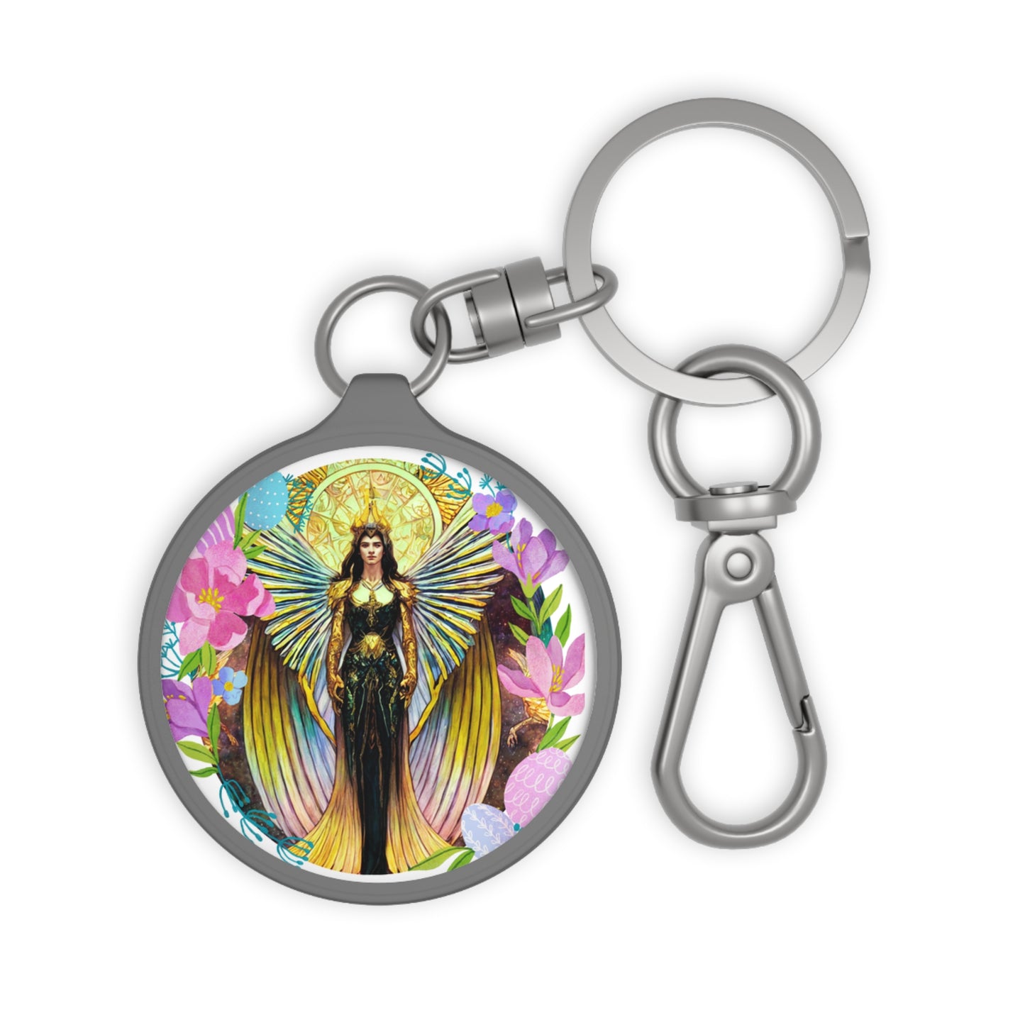 Guardian of Divine Wisdom: Archangel Uriel Keyring - Angelic Thrones: Your Gateway to the Angelic Realms