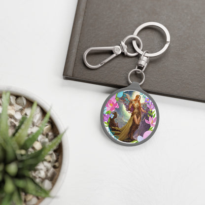 Elevate Your Keys: Archangel Selaphiel Keyring - Access Angelic Energies on the Go - Angelic Thrones: Your Gateway to the Angelic Realms