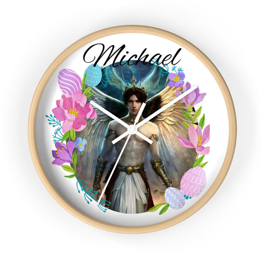 Archangel Michael Wall Clock - Angelic Thrones: Your Gateway to the Angelic Realms
