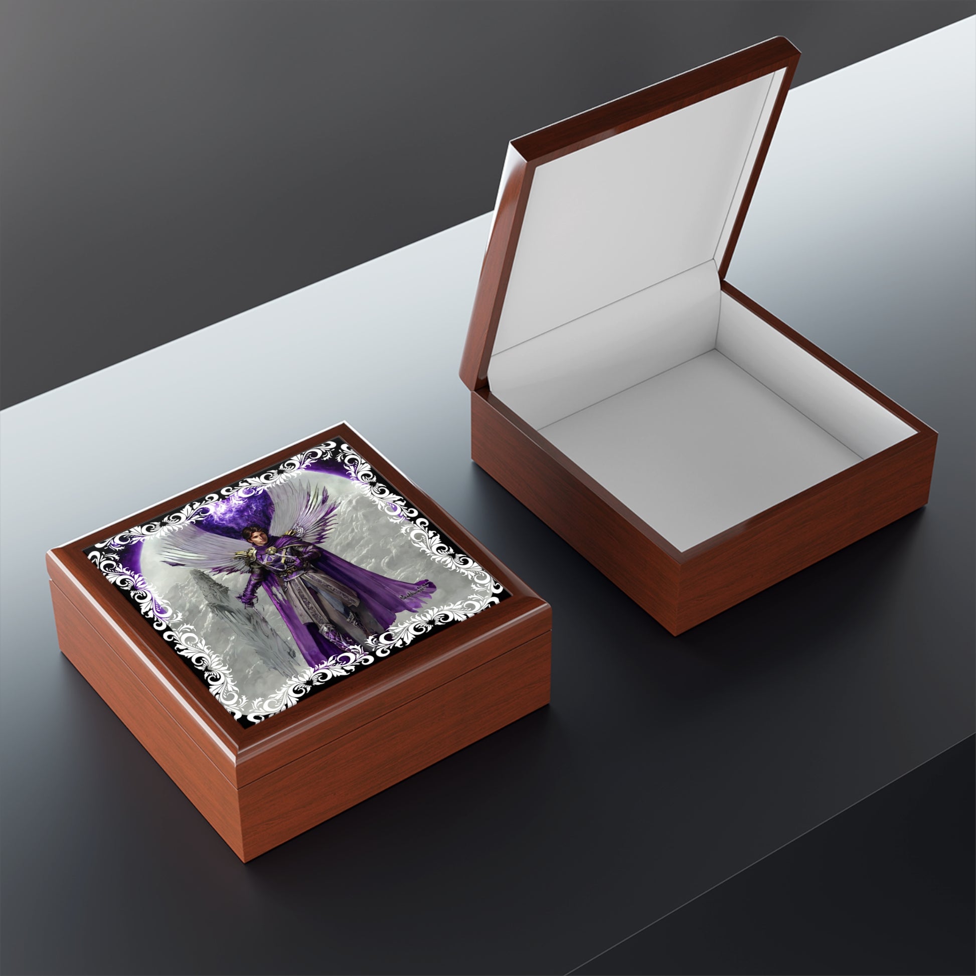 Archangel Gabriel Angelic Jewelry Box - Angelic Thrones: Your Gateway to the Angelic Realms