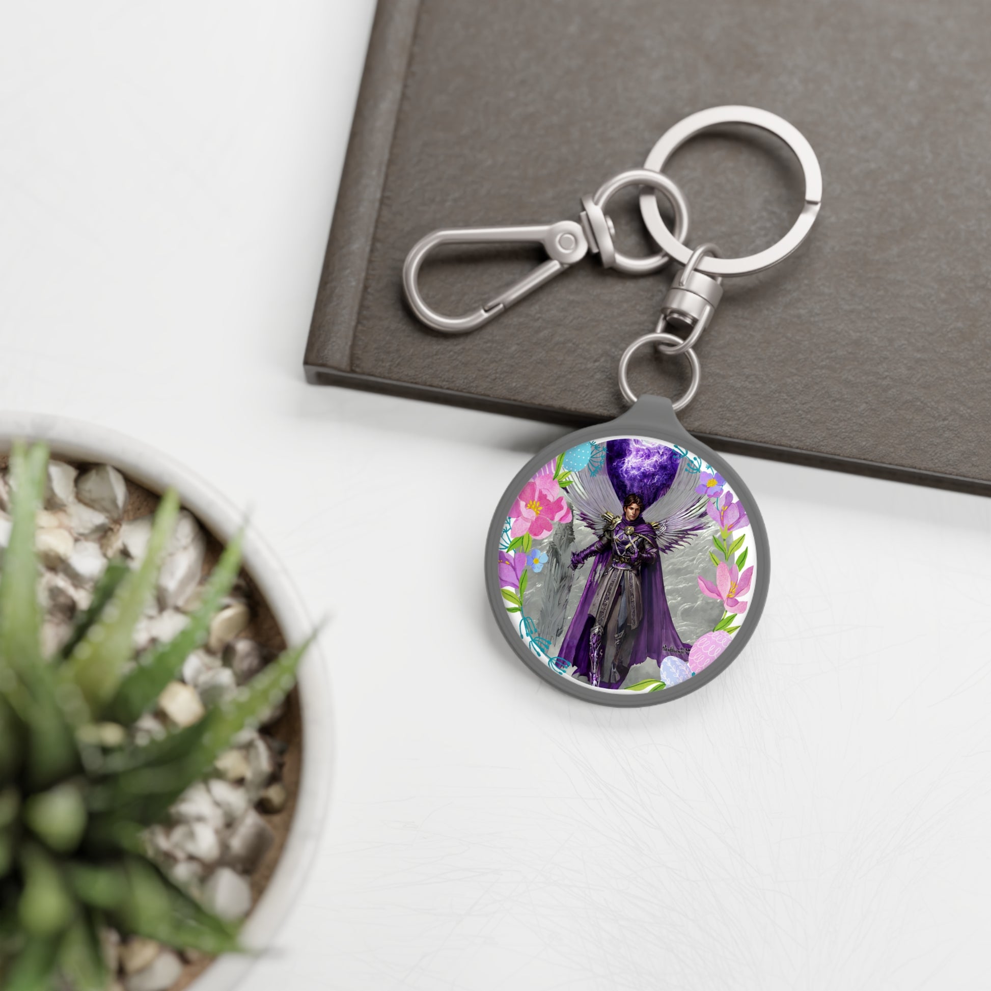 Divine Emissary: Archangel Gabriel Keyring for Enlightened Souls - Angelic Thrones: Your Gateway to the Angelic Realms