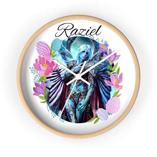 Archangel Raziel Wall Clock - Angelic Thrones: Your Gateway to the Angelic Realms