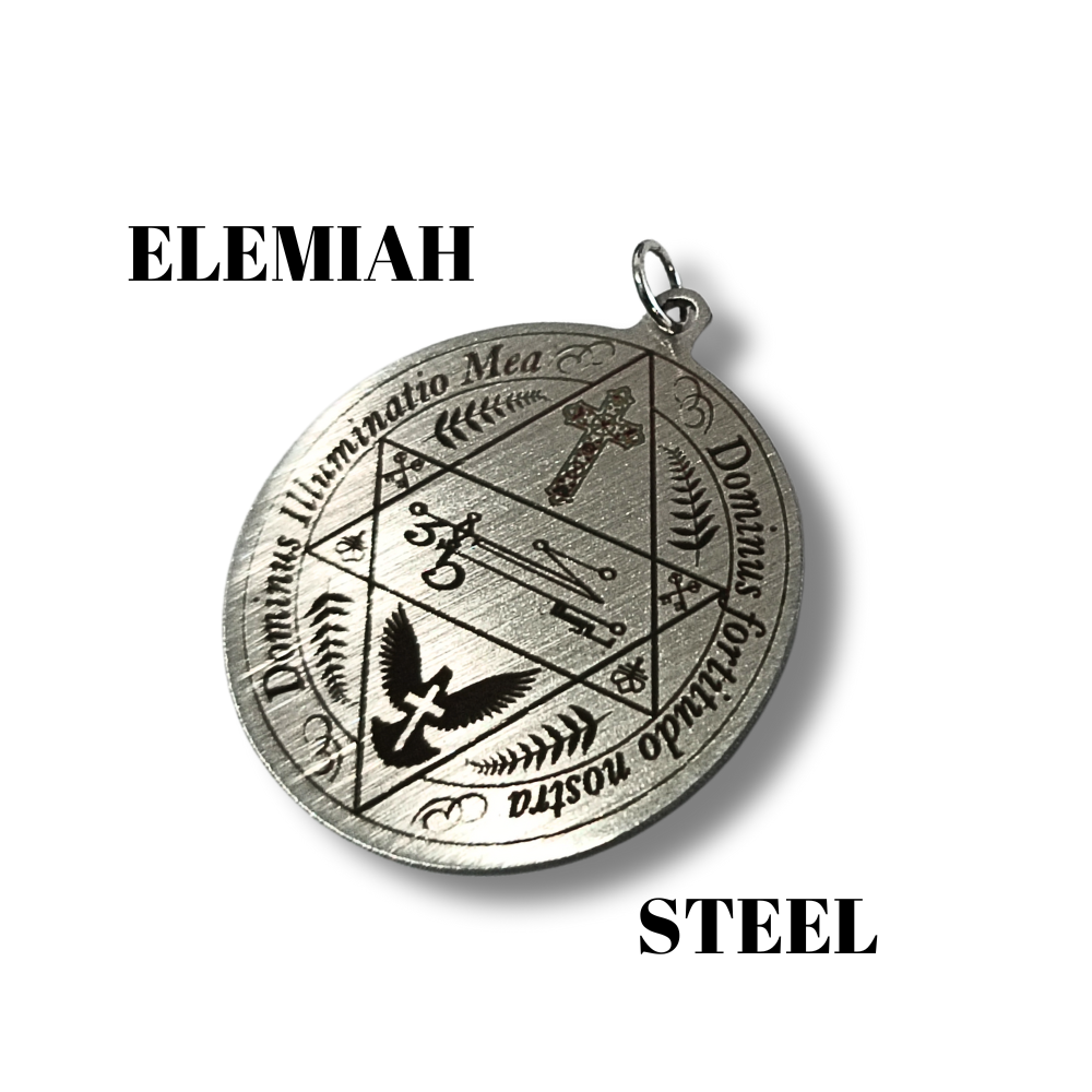 Amulet for Justice, Authority, Destiny, Initiative, Commitment, Positivity, Peace with Angel Elemiah