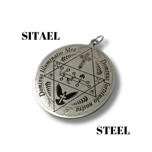 Amulet for protection, honesty, generosity, strategy and refuge with Angel Sitael