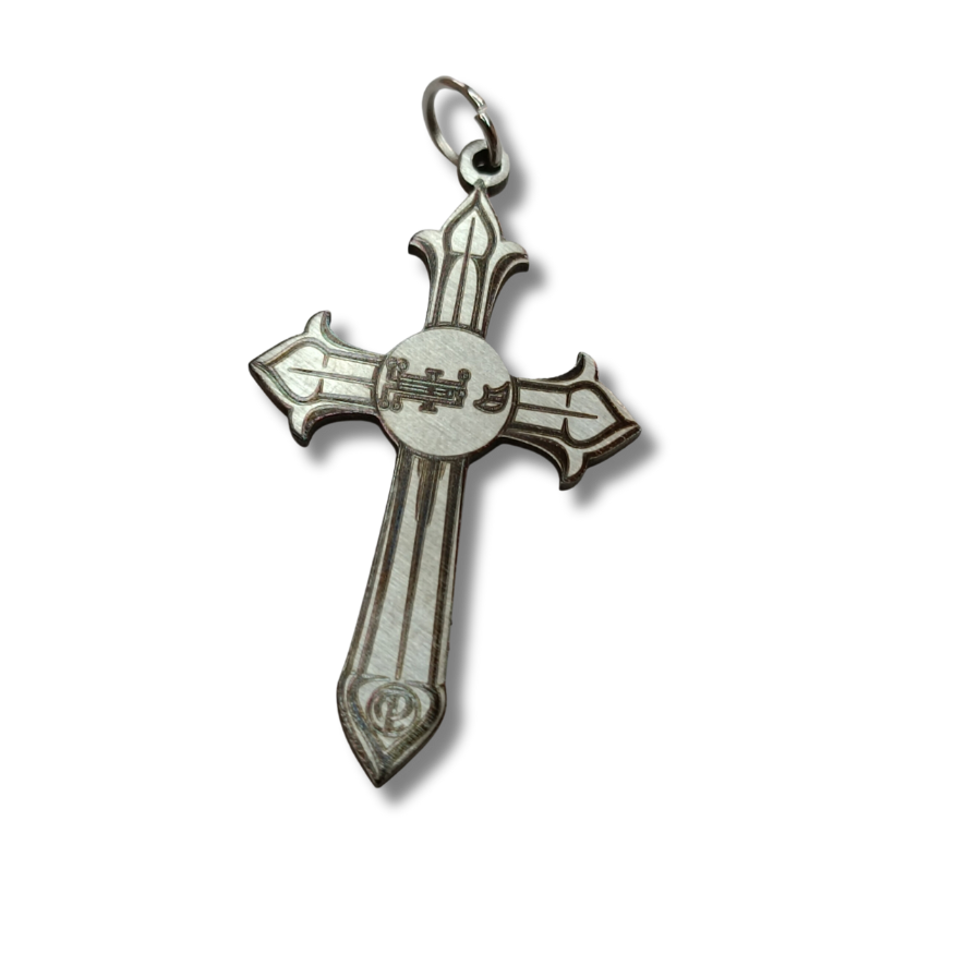 Hakamiah Holy Cross Necklace with Angel Sigil