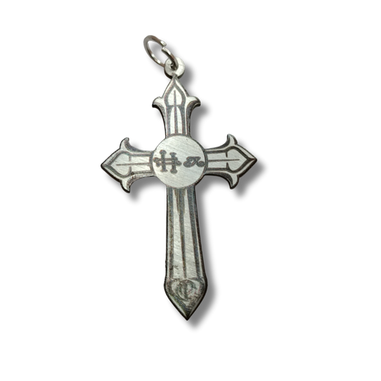 Hariel Holy Cross Necklace with Angel Sigil