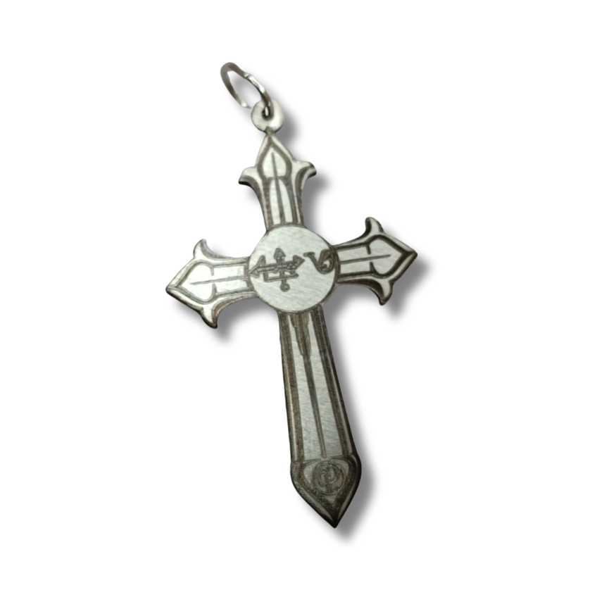 Pahaliah Holy Cross Necklace with Angel Sigil
