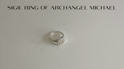 Ring of Archangel Michael with Sigil