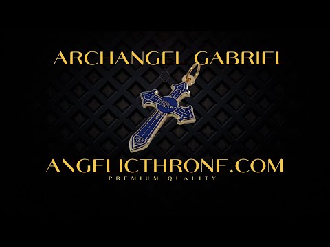 The Archangel Gabriel's Cross Pendant with Sigil – Angelic Thrones