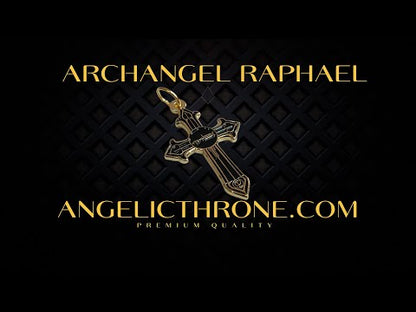 Archangel Raphael's Cross Pendant with Sigil