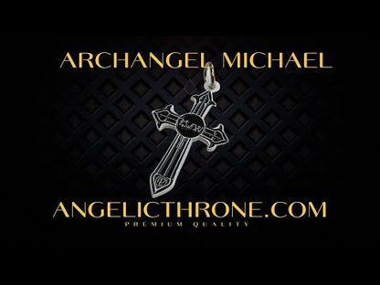 Pendentif croix de l'archange Michel avec sigil