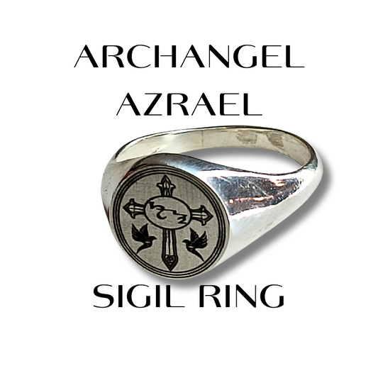Ring of Archangel Azrael with Sigil