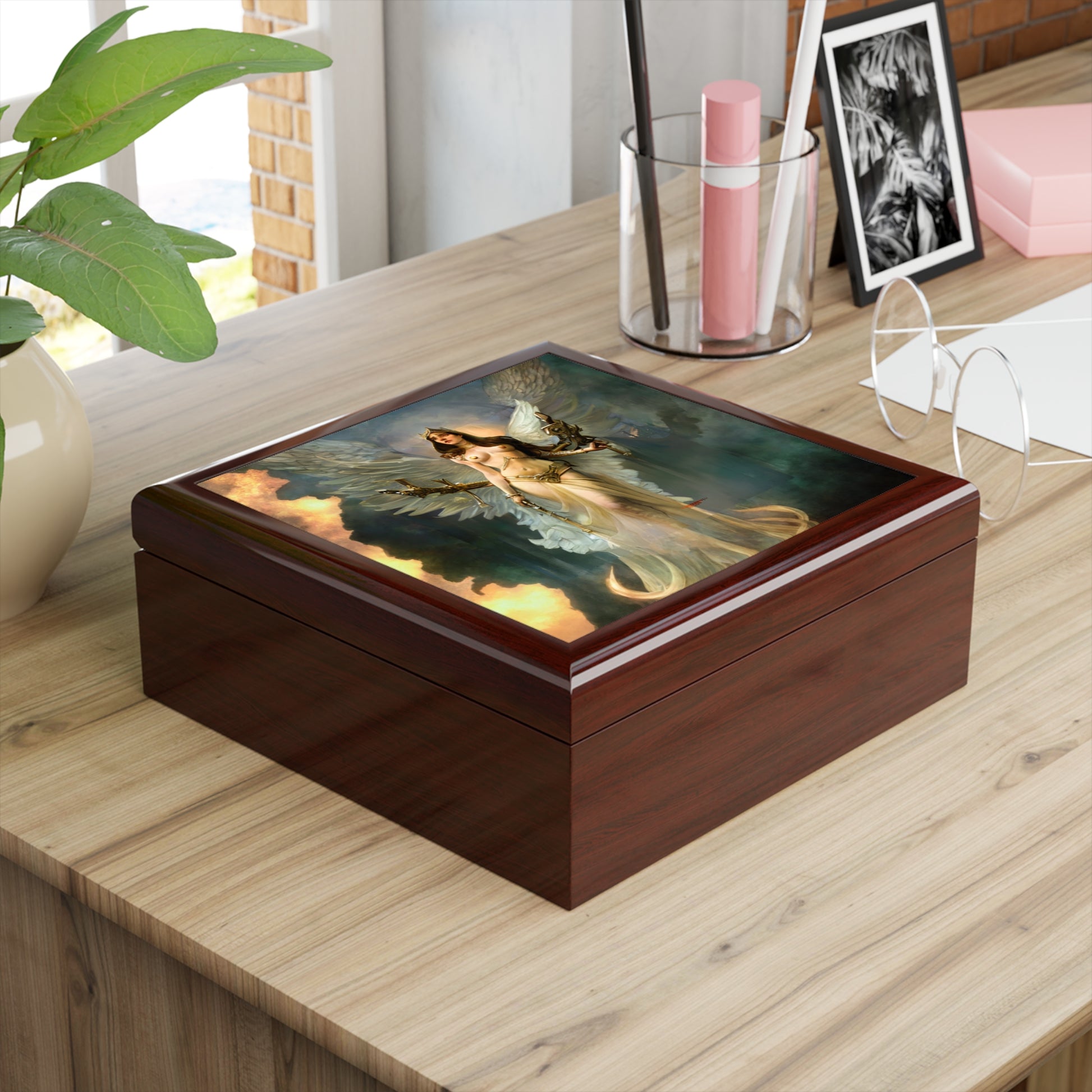 Guardian Angel Aniel Jewelry Box to store your talismans and rings - Angelic Thrones: Your Gateway to the Angelic Realms