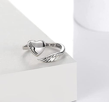 Eternal Embrace 925 Sterling Silver Wing Ring