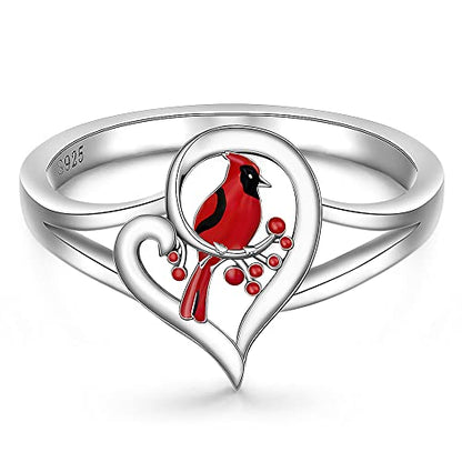 Cardinal Ring - a Sterling Silver Tribute to Lost Loved Ones