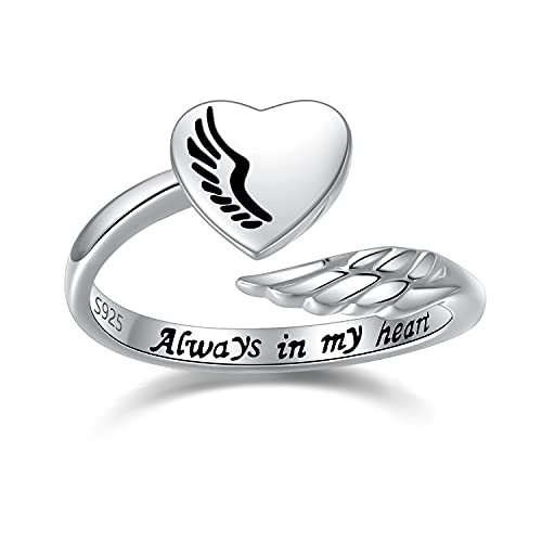 Eternal Embrace 925 Sterling Silver Wing Ring