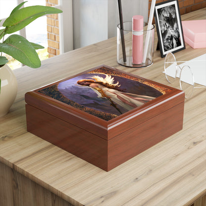 Guardian Angel Melahel Jewelry Box to store your talismans and rings - Angelic Thrones: Your Gateway to the Angelic Realms