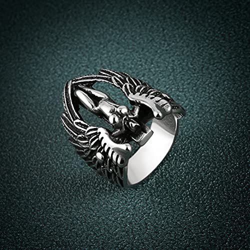 Embrace Elegance with Archangel Goddess Feather Angel Wing Ring