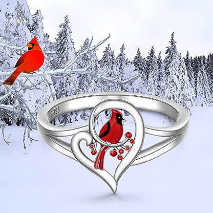 Cardinal Ring - a Sterling Silver Tribute to Lost Loved Ones