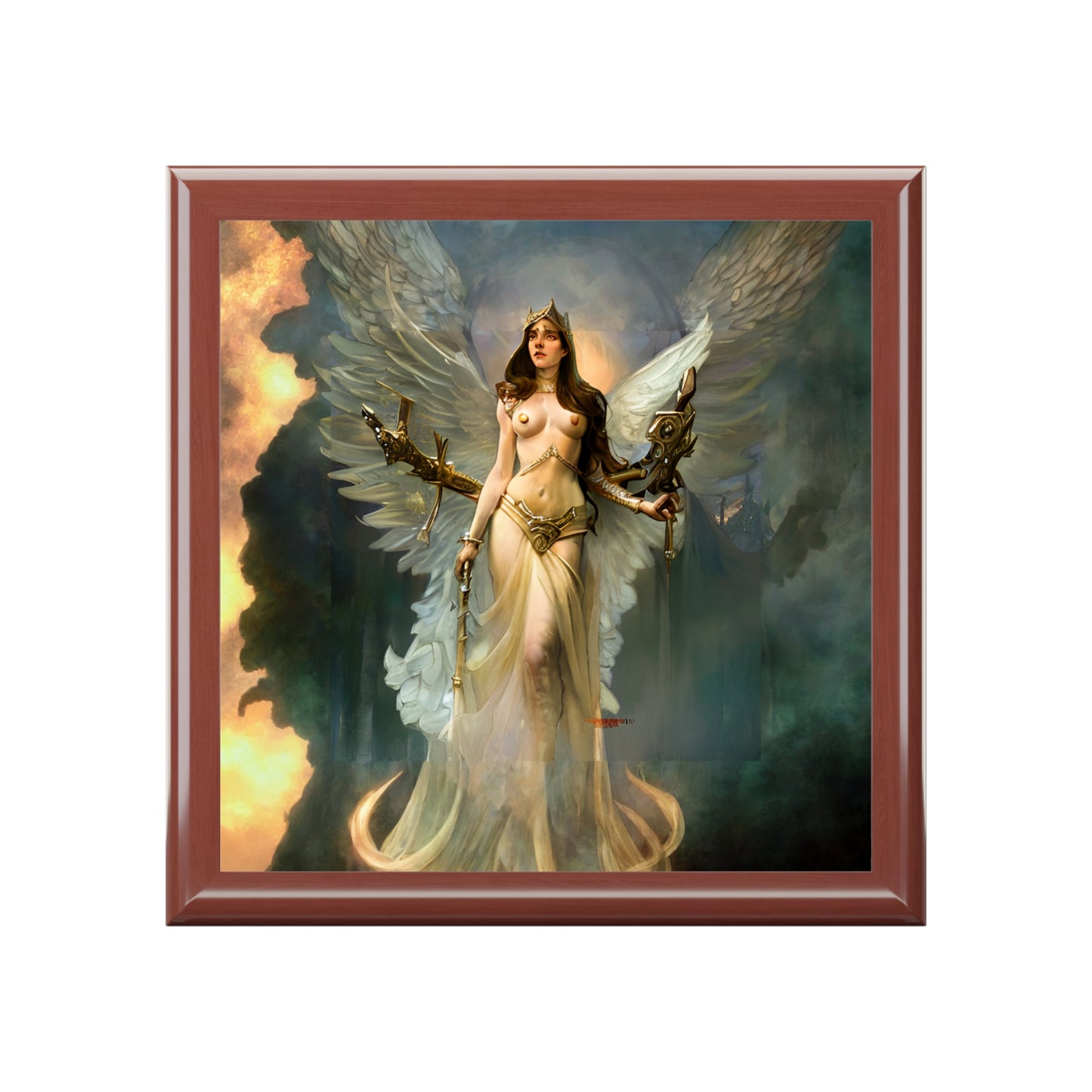 Guardian Angel Aniel Jewelry Box to store your talismans and rings - Angelic Thrones: Your Gateway to the Angelic Realms