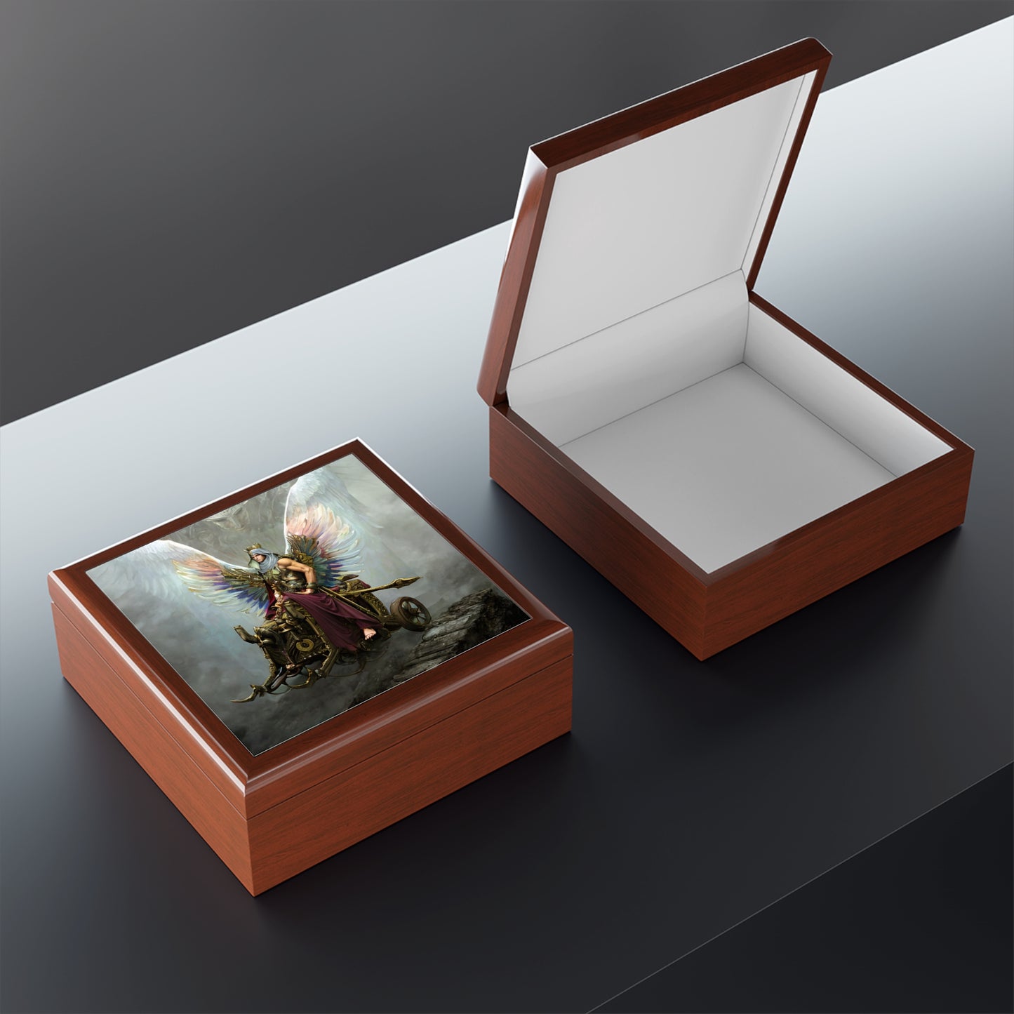Guardian Angel Omael Jewelry Box to store your talismans and rings - Angelic Thrones: Your Gateway to the Angelic Realms